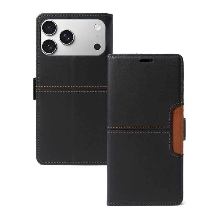 For iPhone 17 Pro Magnetic Buckle Card Slot Leather Phone Case