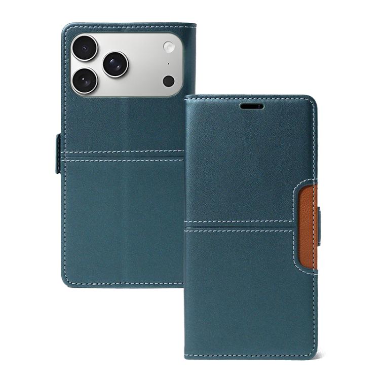 For iPhone 17 Pro Max Magnetic Buckle Card Slot Leather Phone Case