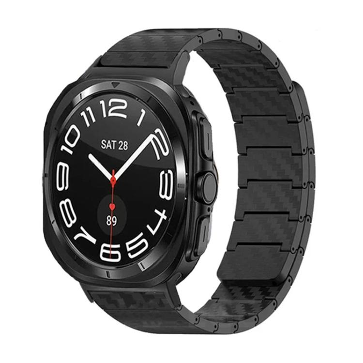For Samsung Galaxy Watch Ultra 47mm / Ultra 2025 Carbon Fiber Magnetic Loop Watch Band