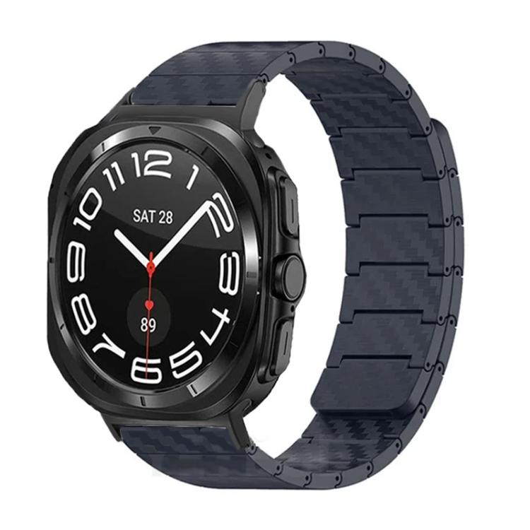 For Samsung Galaxy Watch Ultra 47mm / Ultra 2025 Carbon Fiber Magnetic Loop Watch Band