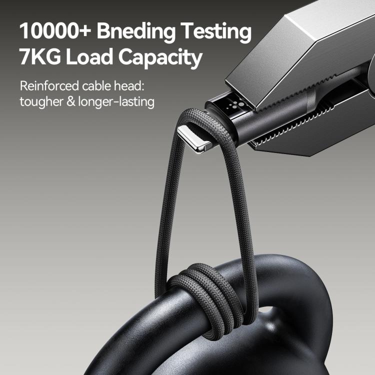 JOYROOM S-A60 StarTalk Series 30W Type-C to 8 Pin Fast Charging Data Cable, Length: 1.2m - Black