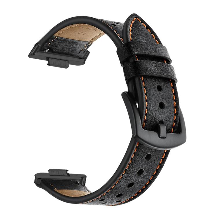 For Huawei Watch Fit4 / Fit4 Pro / Fit3 Plum Blossom Holes Leather Watch Band