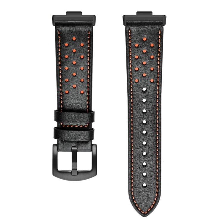 For Huawei Watch Fit4 / Fit4 Pro / Fit3 Plum Blossom Holes Leather Watch Band