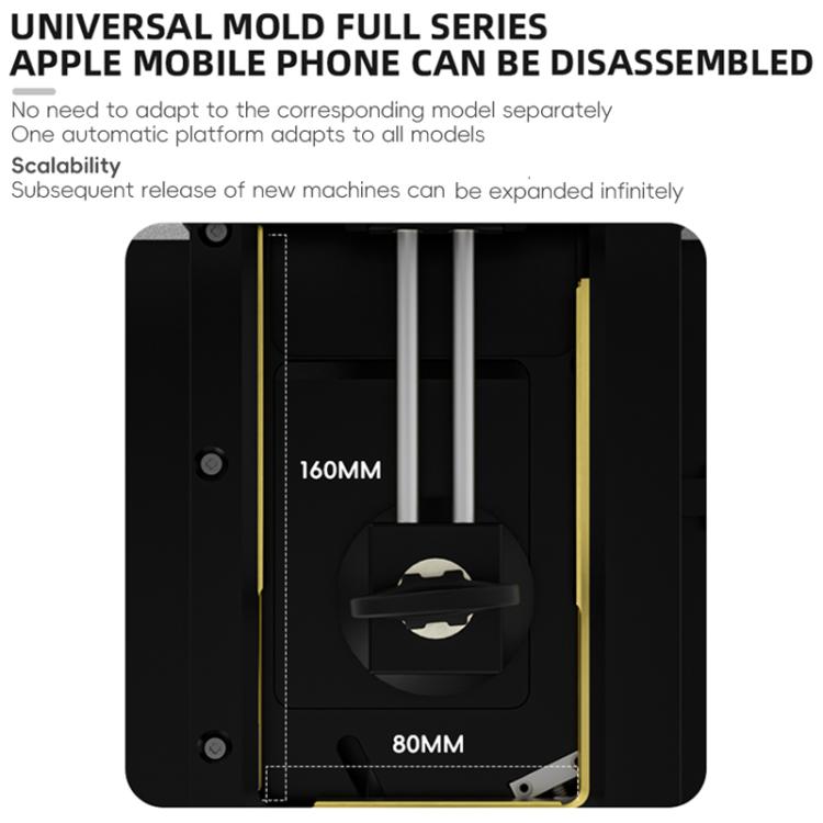 TBK 288H Frame Heating Screen Removal Machine for iPhone, Plug:US Plug