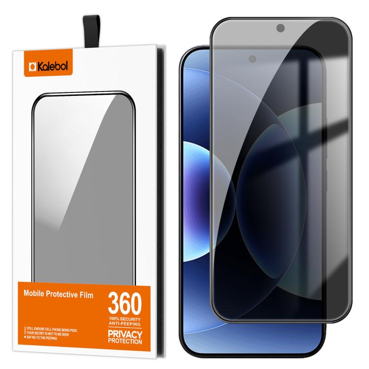 For Xiaomi 17 Pro Max Kalebol High-Aluminum Screen-Printed Full-Coverage Black-Border Privacy Tempered Glass Film
