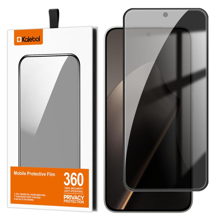 For Xiaomi 17T 5G Kalebol High-Aluminum Screen-Printed Full-Coverage Black-Border Privacy Tempered Glass Film