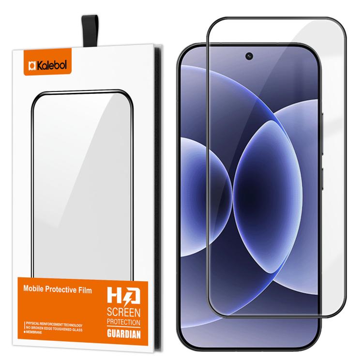 For Xiaomi 17 Kalebol High-Aluminum Screen-Printed Full-Coverage Anti-Fingerprint Black-Bordered HD Tempered Glass Film