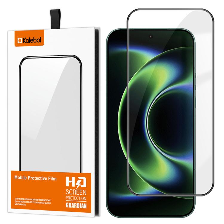 For Xiaomi 17 Ultra Kalebol High-Aluminum Screen-Printed Full-Coverage Anti-Fingerprint Black-Bordered HD Tempered Glass Film