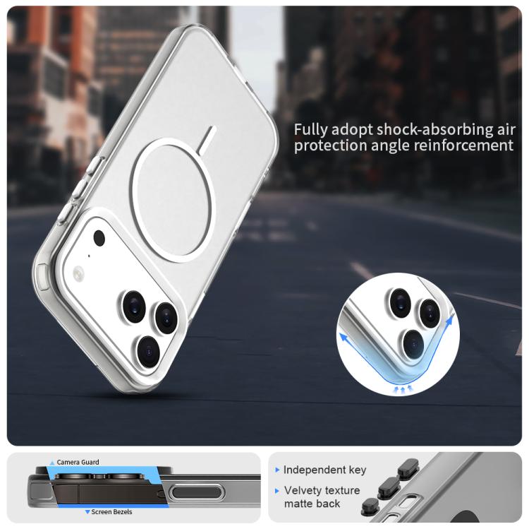 For iPhone 17 Pro Max Candy Fine Circle Magsafe PC Hybrid TPU Phone Case