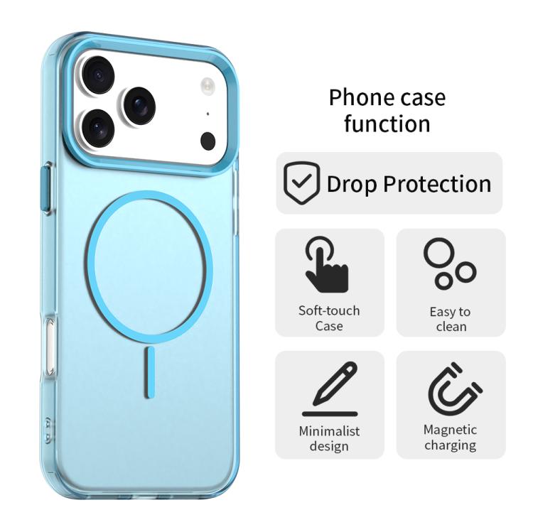 For iPhone 17 Pro Max Candy Fine Circle Magsafe PC Hybrid TPU Phone Case