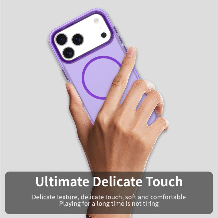 For iPhone 17 Pro Max Candy Fine Circle Magsafe PC Hybrid TPU Phone Case