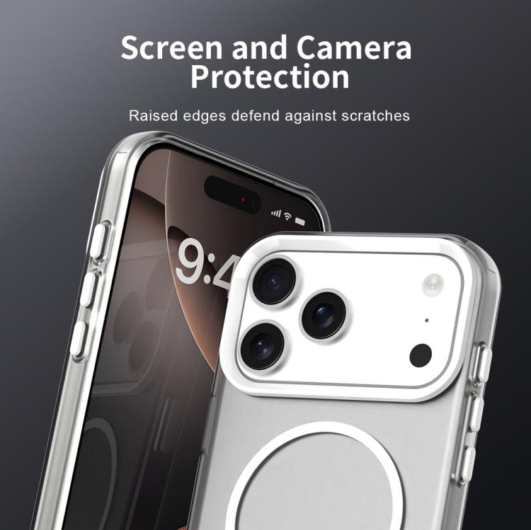 For iPhone 17 Pro Candy Fine Circle Magsafe PC Hybrid TPU Phone Case