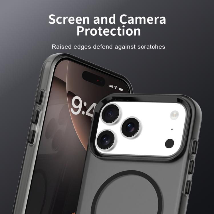 For iPhone 17 Pro Candy Fine Circle Magsafe PC Hybrid TPU Phone Case