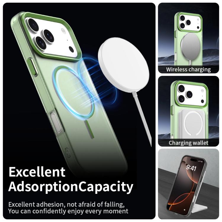 For iPhone 17 Pro Candy Fine Circle Magsafe PC Hybrid TPU Phone Case