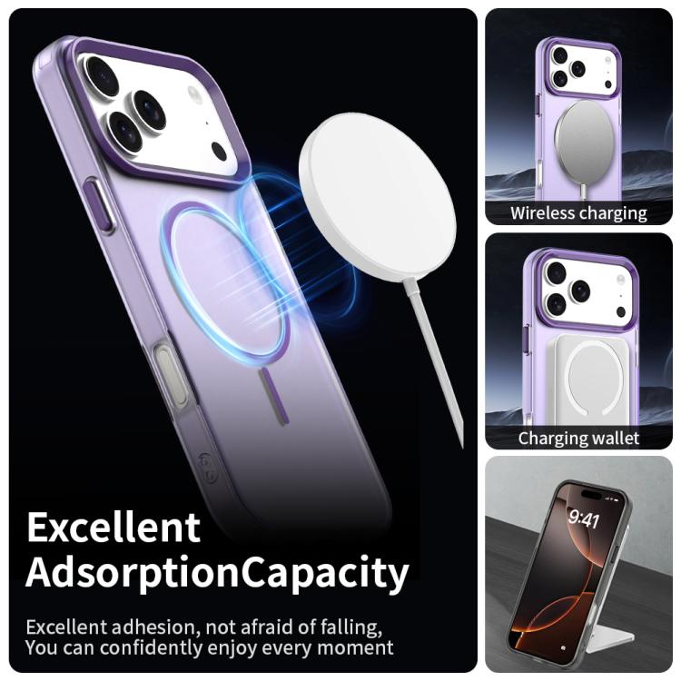 For iPhone 17 Pro Candy Fine Circle Magsafe PC Hybrid TPU Phone Case