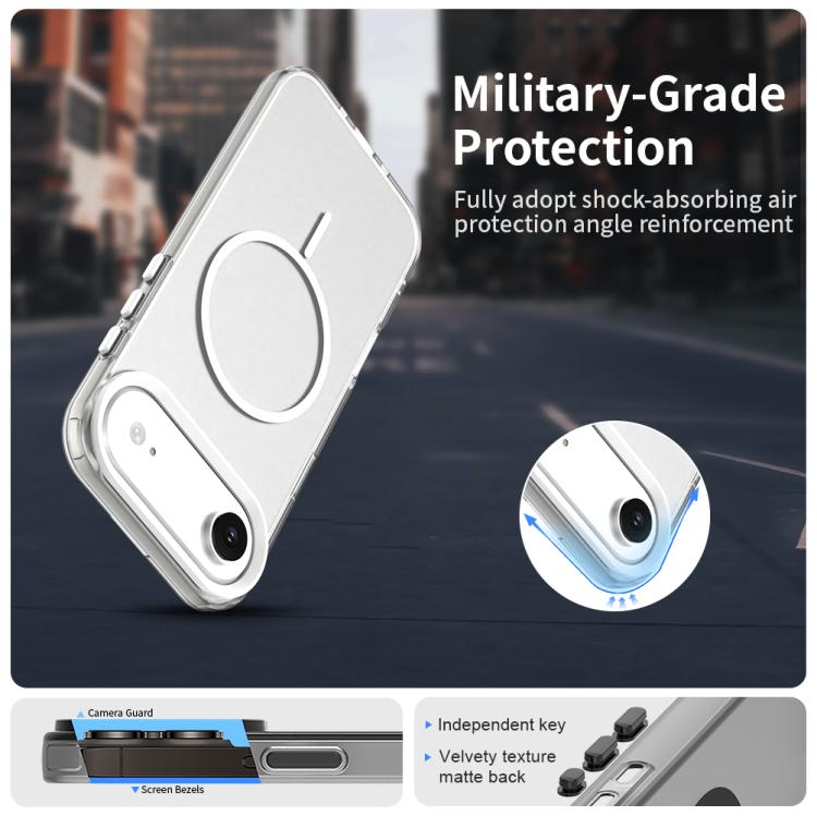 For iPhone Air Candy Fine Circle Magsafe PC Hybrid TPU Phone Case
