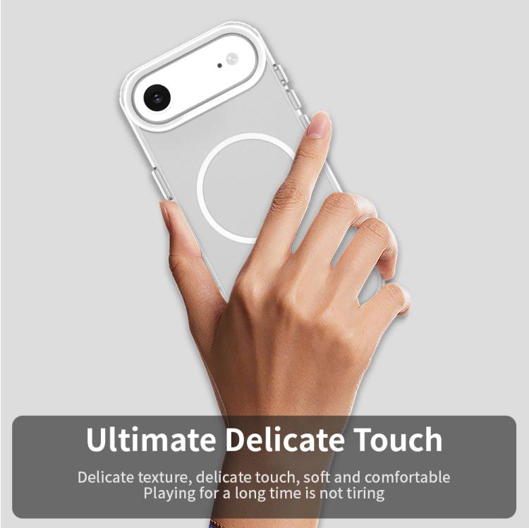 For iPhone Air Candy Fine Circle Magsafe PC Hybrid TPU Phone Case