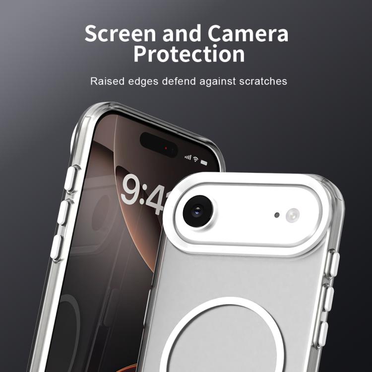 For iPhone Air Candy Fine Circle Magsafe PC Hybrid TPU Phone Case