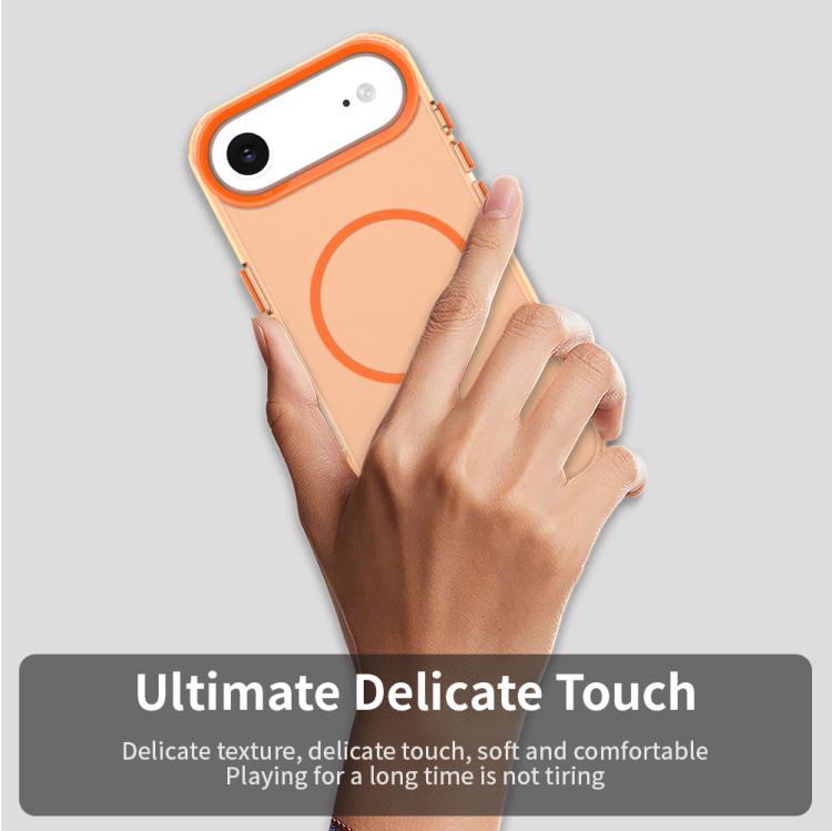 For iPhone Air Candy Fine Circle Magsafe PC Hybrid TPU Phone Case