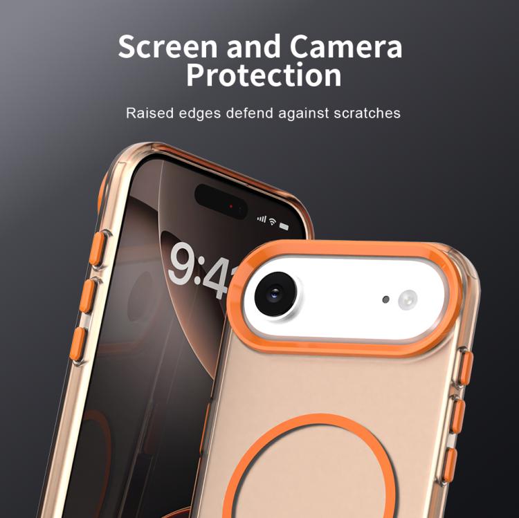 For iPhone Air Candy Fine Circle Magsafe PC Hybrid TPU Phone Case