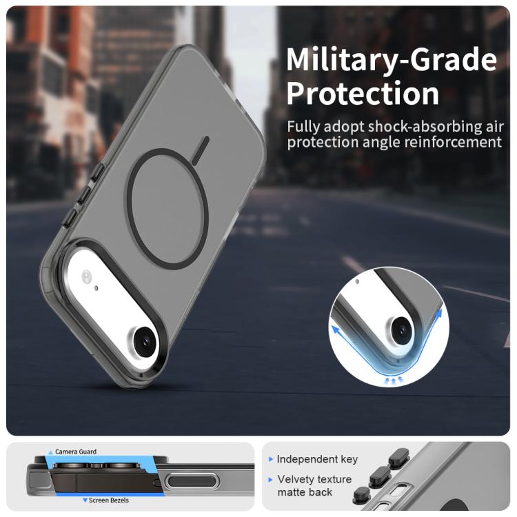 For iPhone Air Candy Fine Circle Magsafe PC Hybrid TPU Phone Case