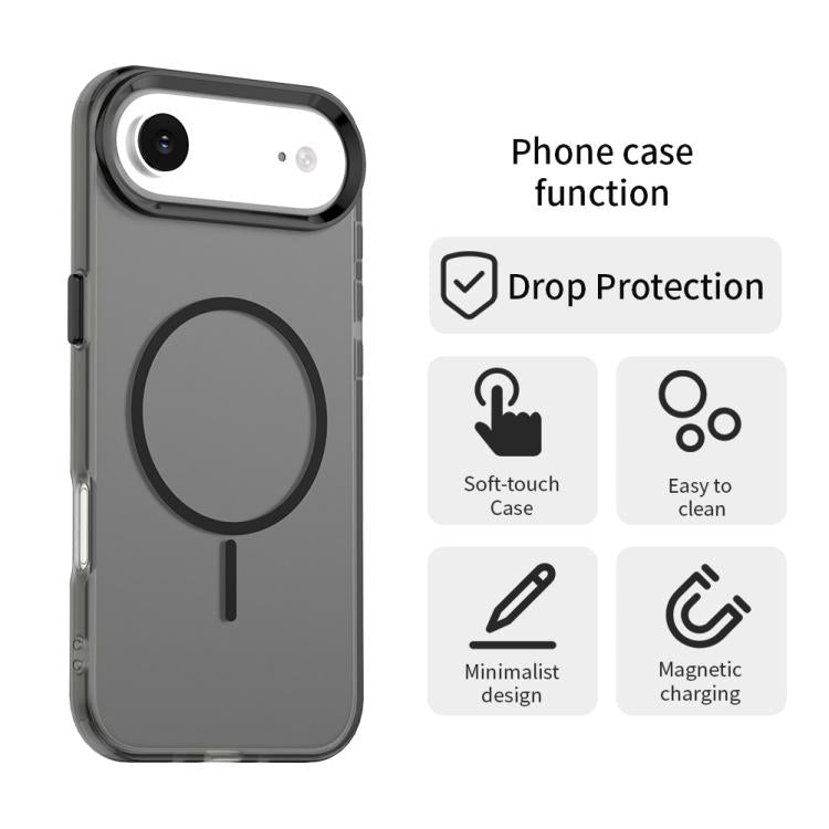 For iPhone Air Candy Fine Circle Magsafe PC Hybrid TPU Phone Case
