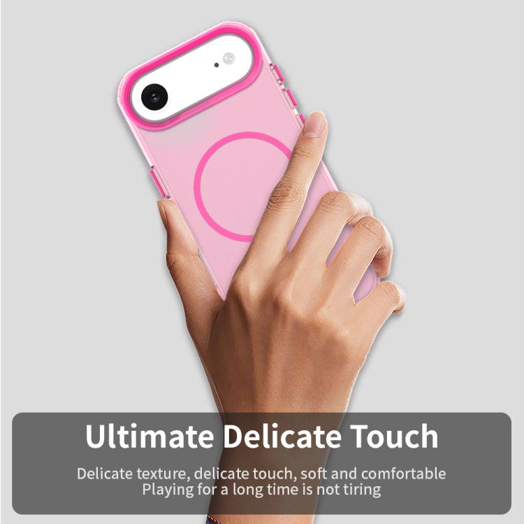 For iPhone Air Candy Fine Circle Magsafe PC Hybrid TPU Phone Case