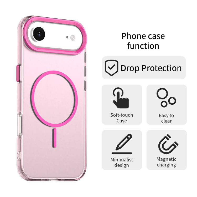 For iPhone Air Candy Fine Circle Magsafe PC Hybrid TPU Phone Case
