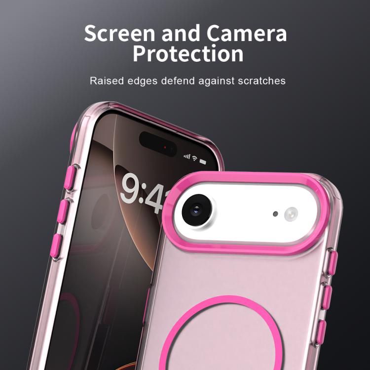 For iPhone Air Candy Fine Circle Magsafe PC Hybrid TPU Phone Case