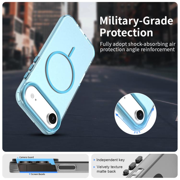 For iPhone Air Candy Fine Circle Magsafe PC Hybrid TPU Phone Case