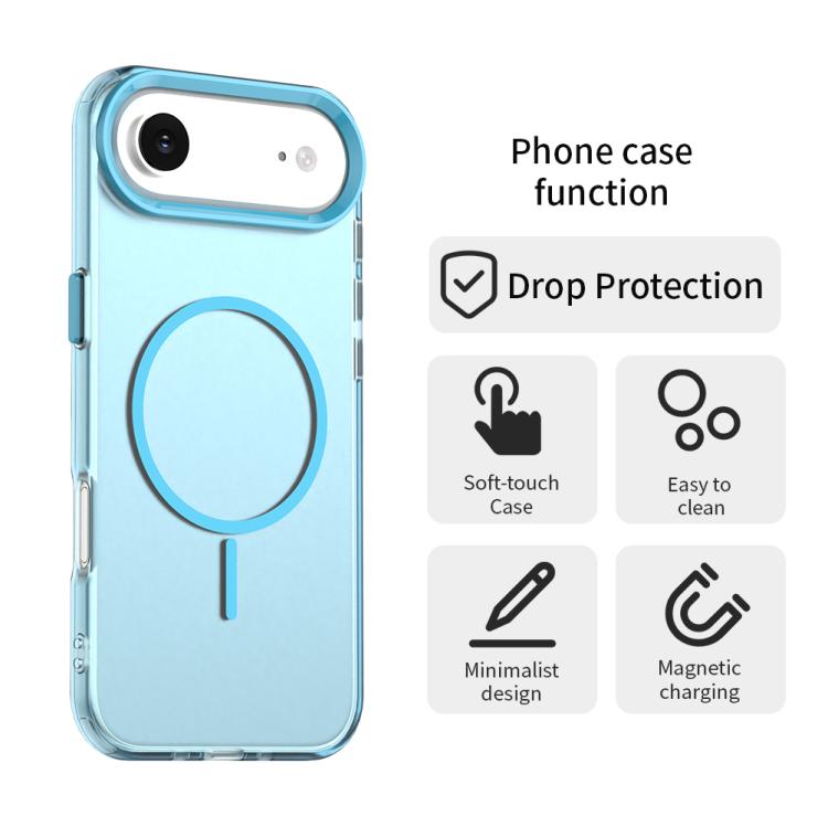 For iPhone Air Candy Fine Circle Magsafe PC Hybrid TPU Phone Case