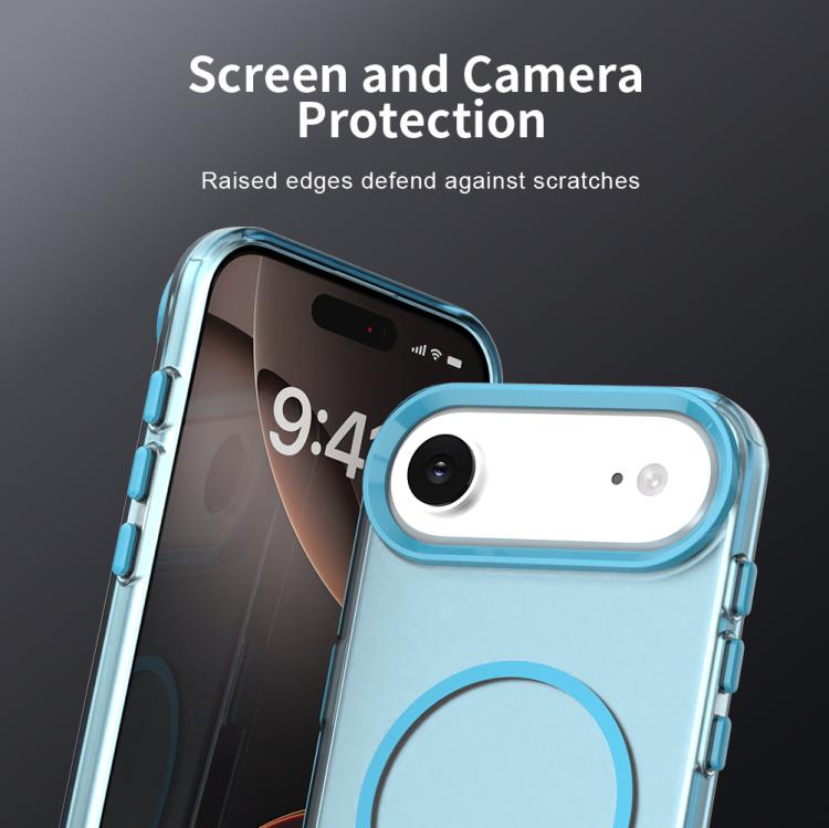 For iPhone Air Candy Fine Circle Magsafe PC Hybrid TPU Phone Case