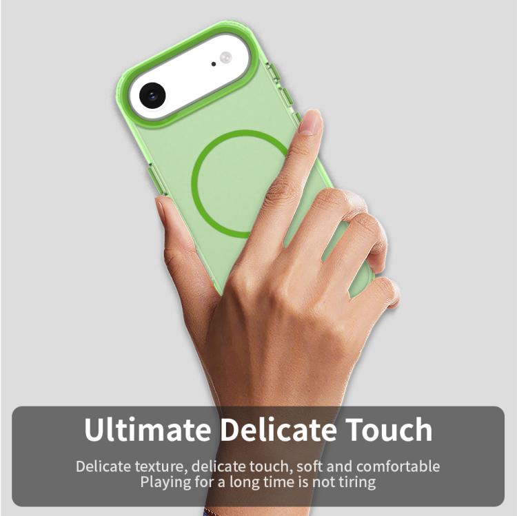 For iPhone Air Candy Fine Circle Magsafe PC Hybrid TPU Phone Case