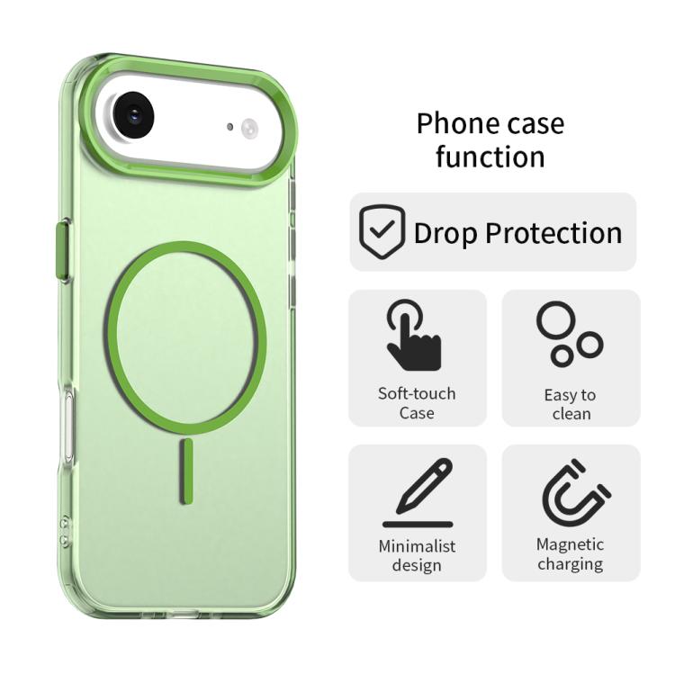 For iPhone Air Candy Fine Circle Magsafe PC Hybrid TPU Phone Case