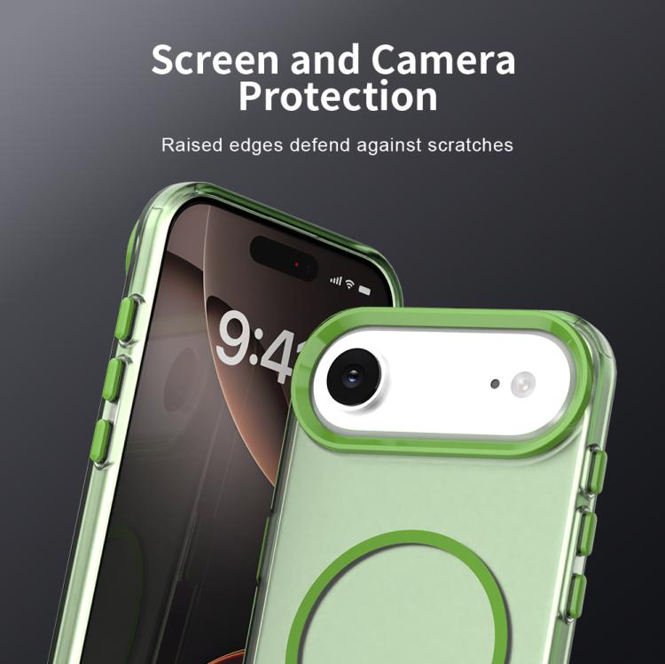 For iPhone Air Candy Fine Circle Magsafe PC Hybrid TPU Phone Case
