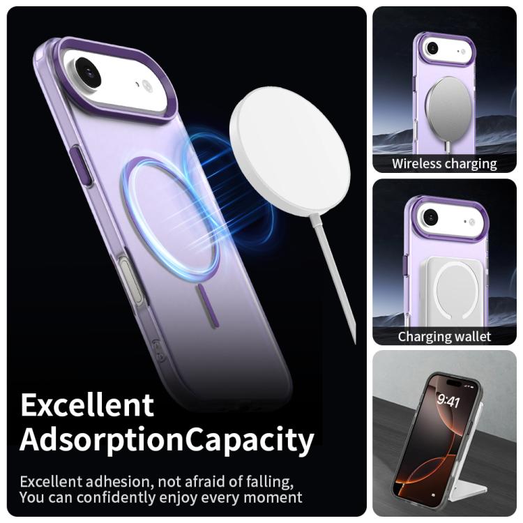 For iPhone Air Candy Fine Circle Magsafe PC Hybrid TPU Phone Case