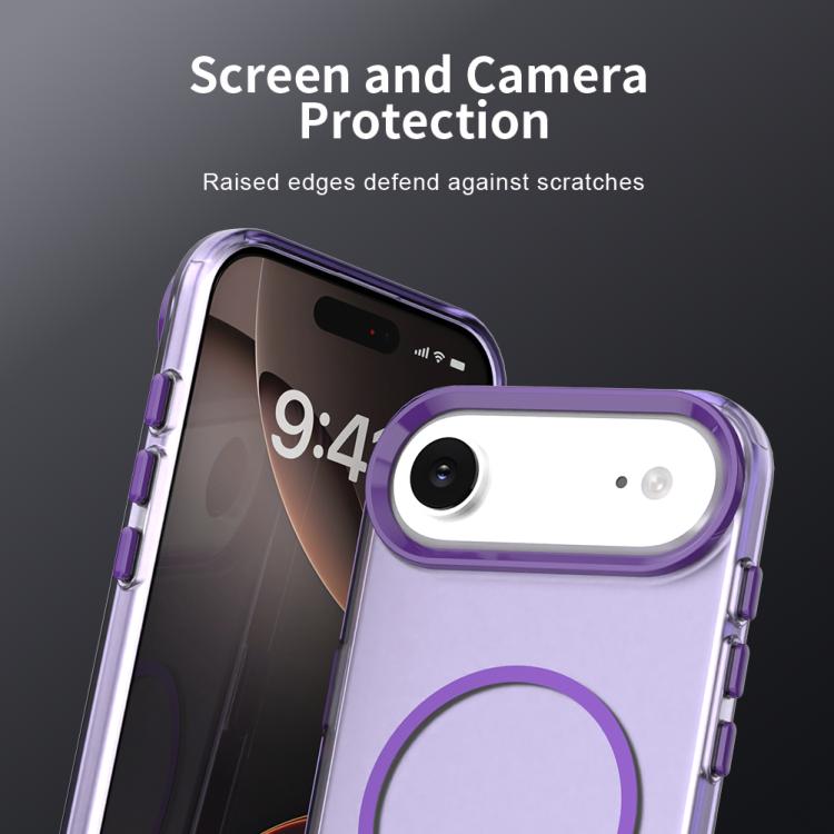 For iPhone Air Candy Fine Circle Magsafe PC Hybrid TPU Phone Case