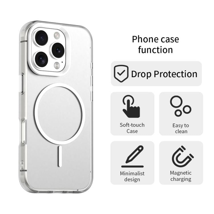 For iPhone 16 Pro Max Candy Fine Circle Magsafe PC Hybrid TPU Phone Case