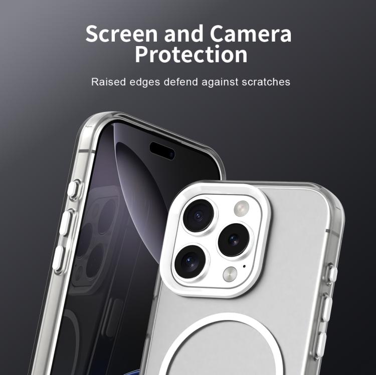 For iPhone 16 Pro Max Candy Fine Circle Magsafe PC Hybrid TPU Phone Case