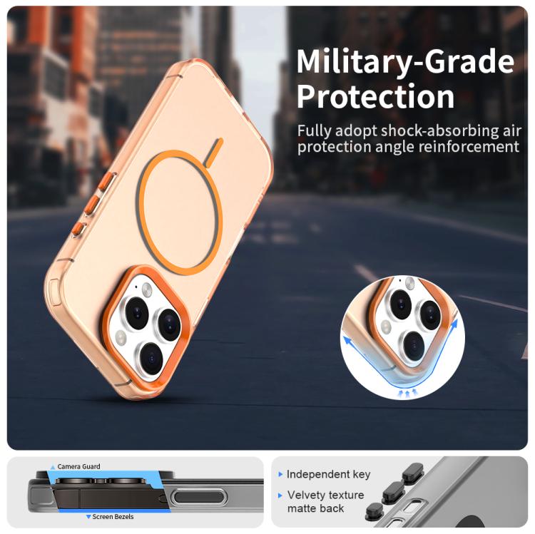 For iPhone 16 Pro Max Candy Fine Circle Magsafe PC Hybrid TPU Phone Case