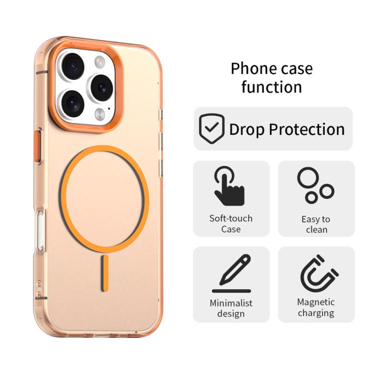 For iPhone 16 Pro Max Candy Fine Circle Magsafe PC Hybrid TPU Phone Case