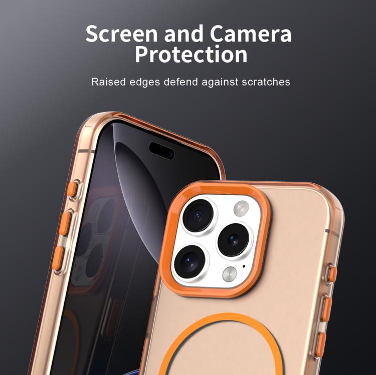 For iPhone 16 Pro Max Candy Fine Circle Magsafe PC Hybrid TPU Phone Case