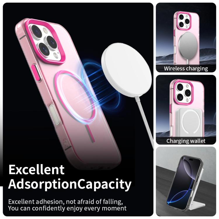 For iPhone 16 Pro Max Candy Fine Circle Magsafe PC Hybrid TPU Phone Case