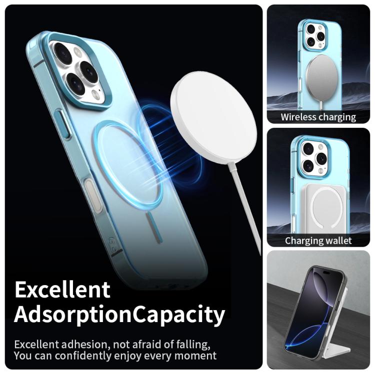 For iPhone 16 Pro Max Candy Fine Circle Magsafe PC Hybrid TPU Phone Case