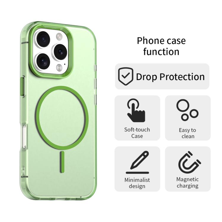 For iPhone 16 Pro Max Candy Fine Circle Magsafe PC Hybrid TPU Phone Case