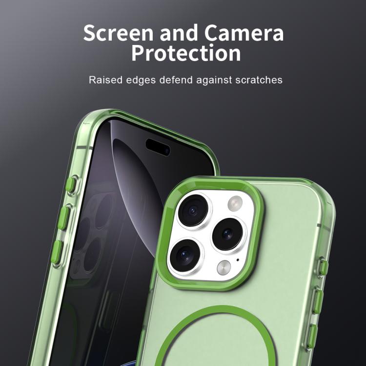 For iPhone 16 Pro Max Candy Fine Circle Magsafe PC Hybrid TPU Phone Case