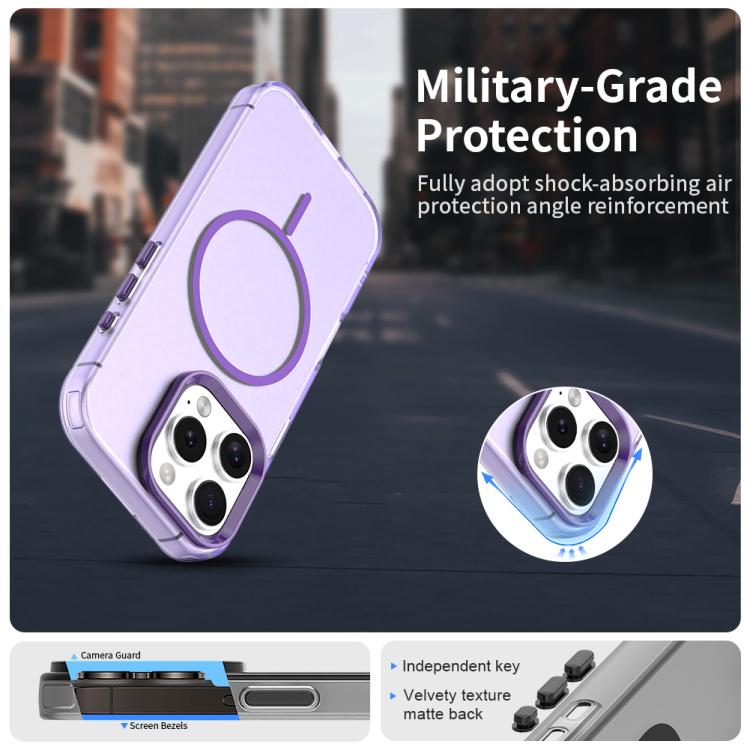 For iPhone 16 Pro Max Candy Fine Circle Magsafe PC Hybrid TPU Phone Case