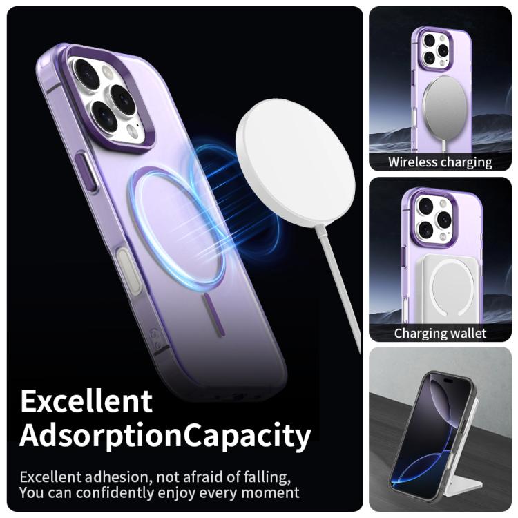 For iPhone 16 Pro Max Candy Fine Circle Magsafe PC Hybrid TPU Phone Case