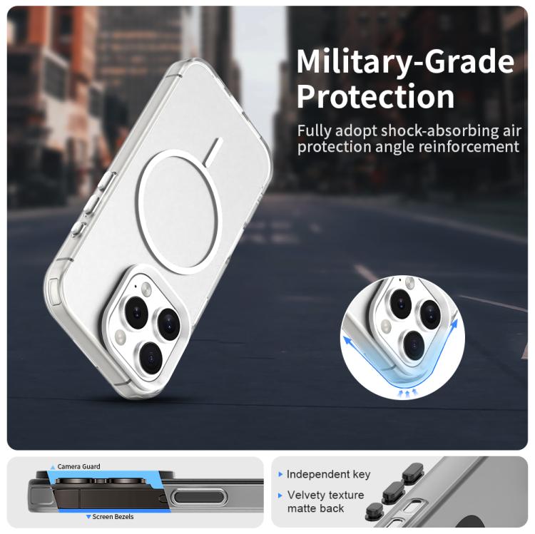 For iPhone 16 Pro Candy Fine Circle Magsafe PC Hybrid TPU Phone Case