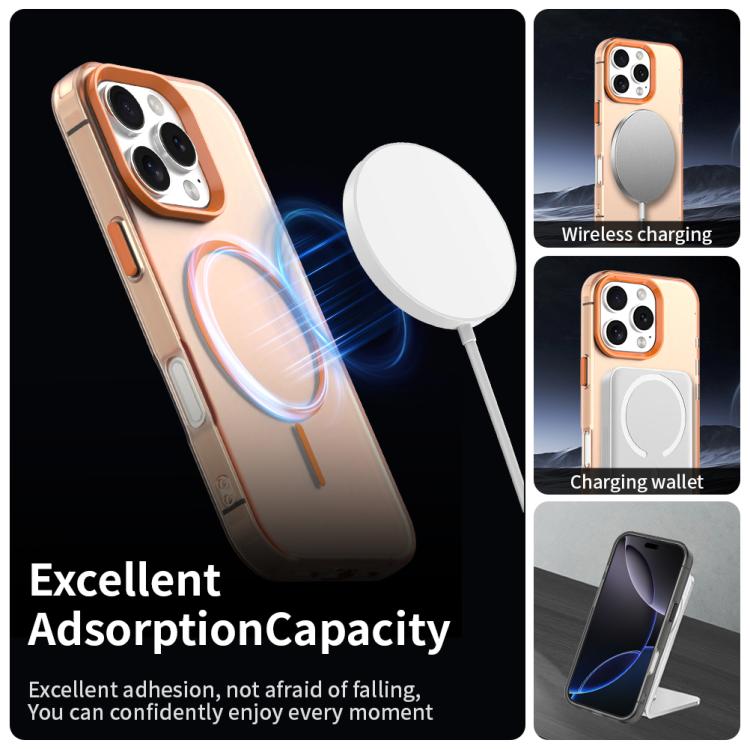 For iPhone 16 Pro Candy Fine Circle Magsafe PC Hybrid TPU Phone Case